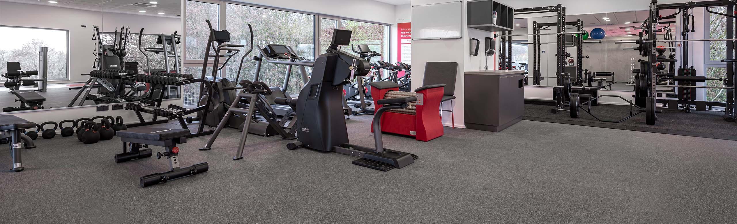 Interior view of the SSV Jahn Regensburg fitness centre.